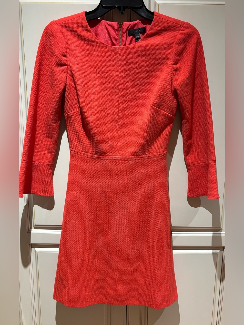 J.CREW orangey red dress size 000